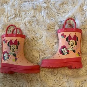 Disney Minne Mouse Toddler Rainboots